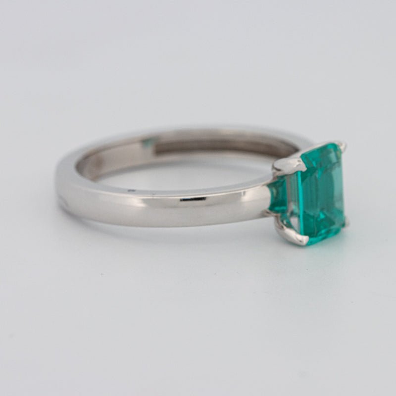 1.40 CT Emerald Cut Paraiba Ring - ZIZOV DIAMONDS