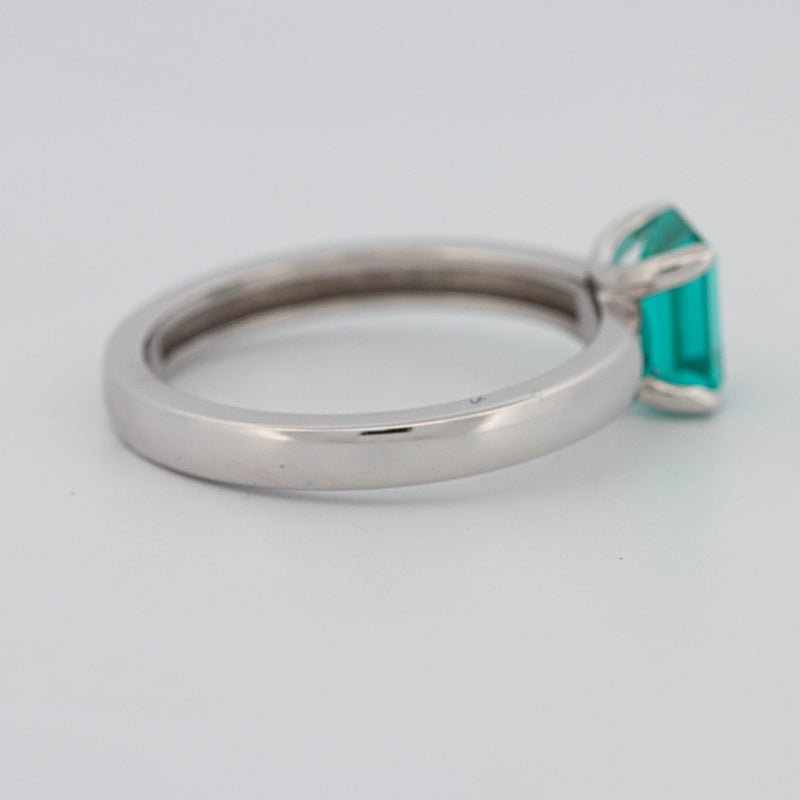1.40 CT Emerald Cut Paraiba Ring - ZIZOV DIAMONDS