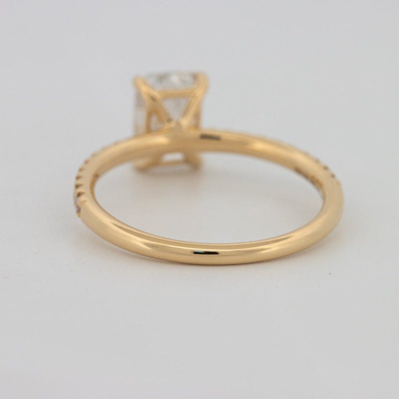 1.50 CT Emerald Cut Pavé Solitaire (LG) - ZIZOV DIAMONDS