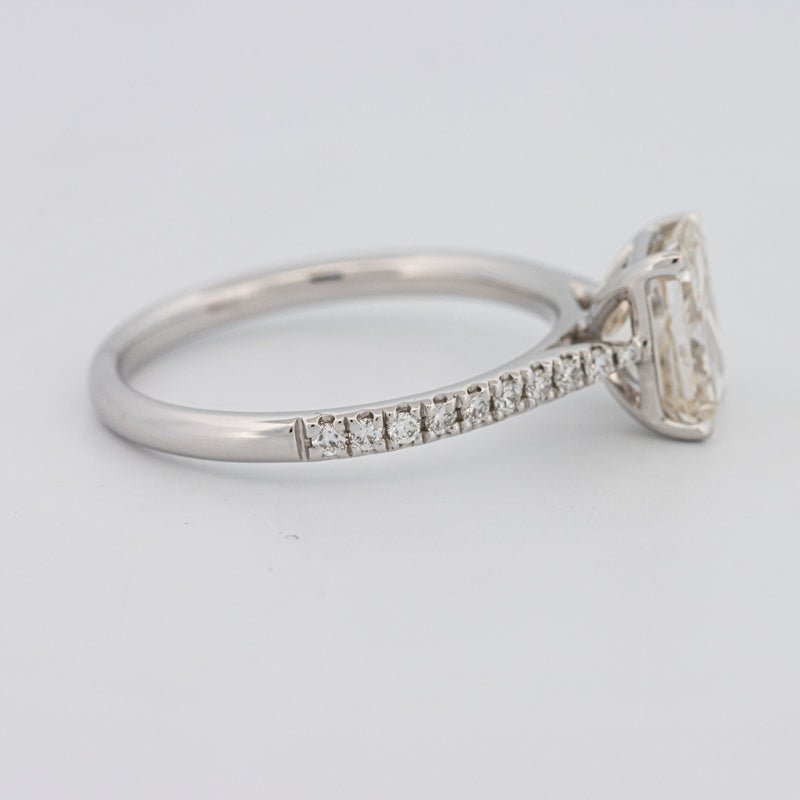 1.50 CT Emerald Cut Solitaire Pavé Ring - ZIZOV DIAMONDS