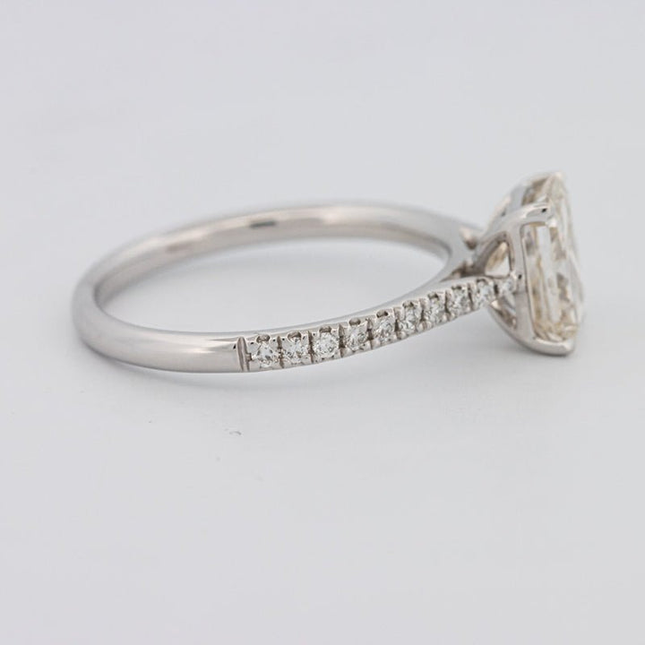 1.50 CT Emerald Cut Solitaire Pavé Ring - ZIZOV DIAMONDS