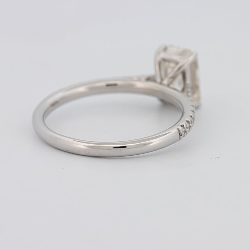 1.50 CT Emerald Cut Solitaire Pavé Ring - ZIZOV DIAMONDS