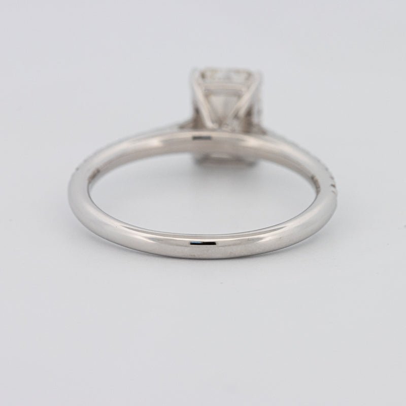 1.50 CT Emerald Cut Solitaire Pavé Ring - ZIZOV DIAMONDS