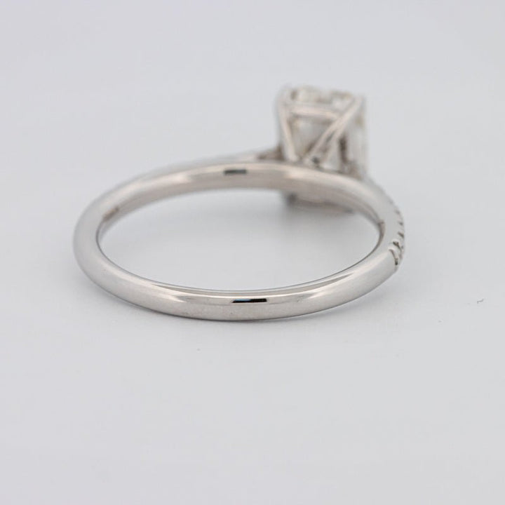 1.50 CT Emerald Cut Solitaire Pavé Ring - ZIZOV DIAMONDS