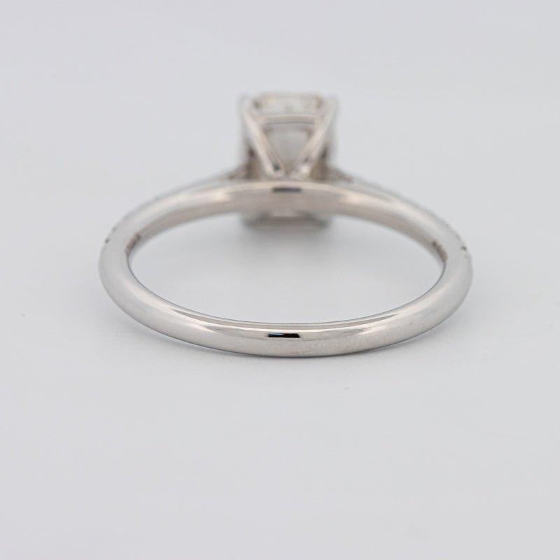 1.50 CT Emerald Cut Solitaire Pavé Ring - ZIZOV DIAMONDS