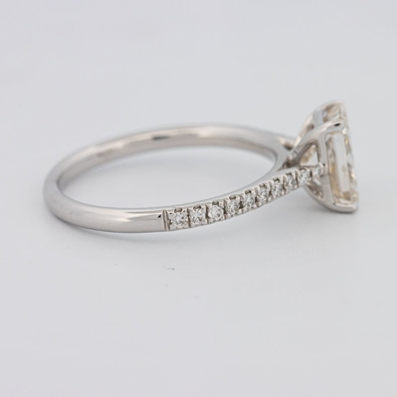 1.50 CT Emerald Cut Solitaire Pavé Ring - ZIZOV DIAMONDS