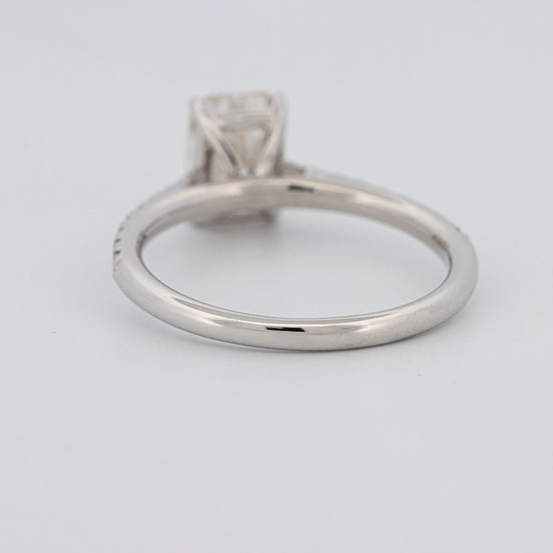 1.50 CT Emerald Cut Solitaire Pavé Ring - ZIZOV DIAMONDS