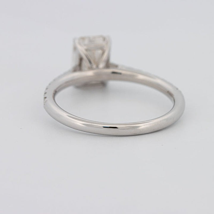 1.50 CT Emerald Cut Solitaire Pavé Ring - ZIZOV DIAMONDS