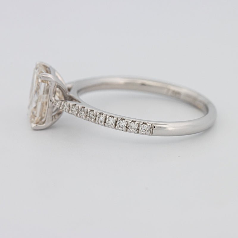 1.50 CT Emerald Cut Solitaire Pavé Ring - ZIZOV DIAMONDS