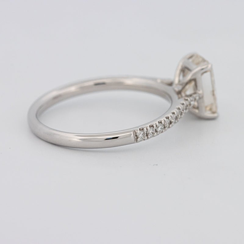 1.50 CT Emerald Cut Solitaire Pavé Ring - ZIZOV DIAMONDS