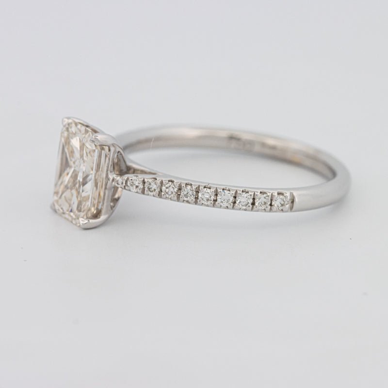 1.50 CT Emerald Cut Solitaire Pavé Ring - ZIZOV DIAMONDS