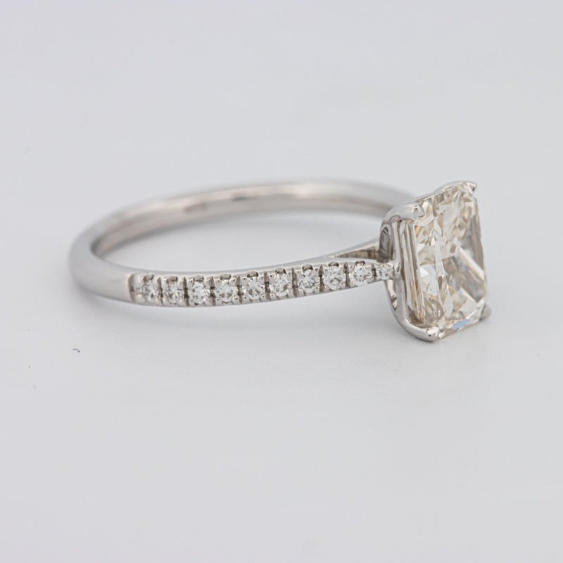 1.50 CT Emerald Cut Solitaire Pavé Ring - ZIZOV DIAMONDS