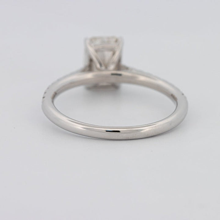 1.50 CT Emerald Cut Solitaire Pavé Ring - ZIZOV DIAMONDS