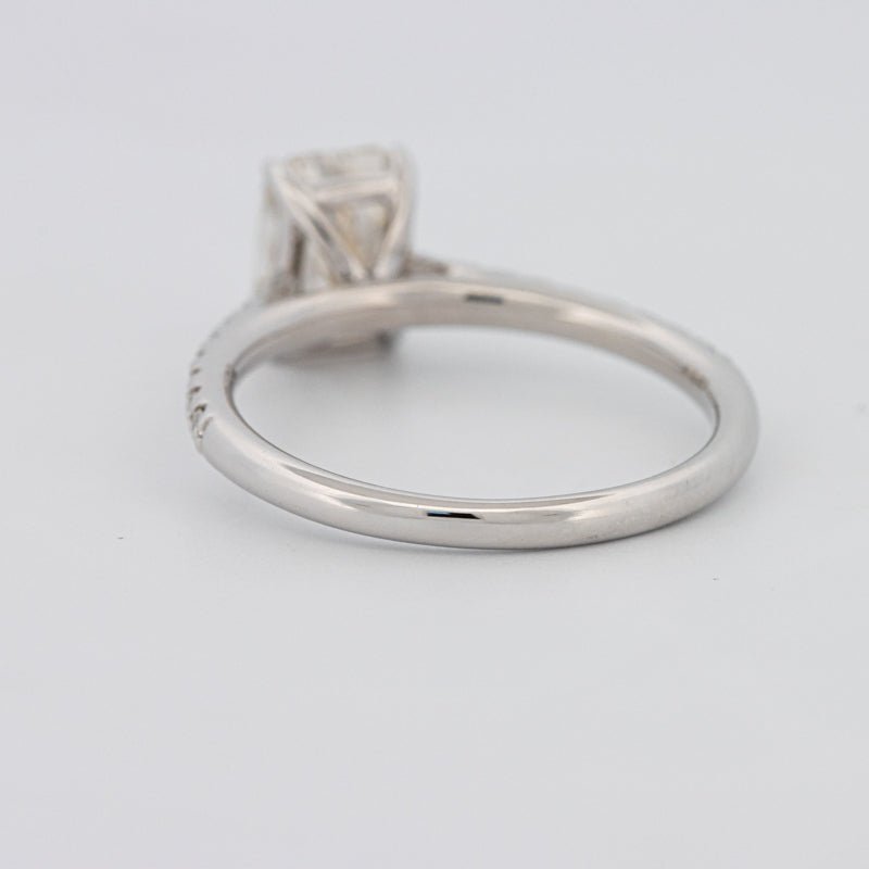 1.50 CT Emerald Cut Solitaire Pavé Ring - ZIZOV DIAMONDS