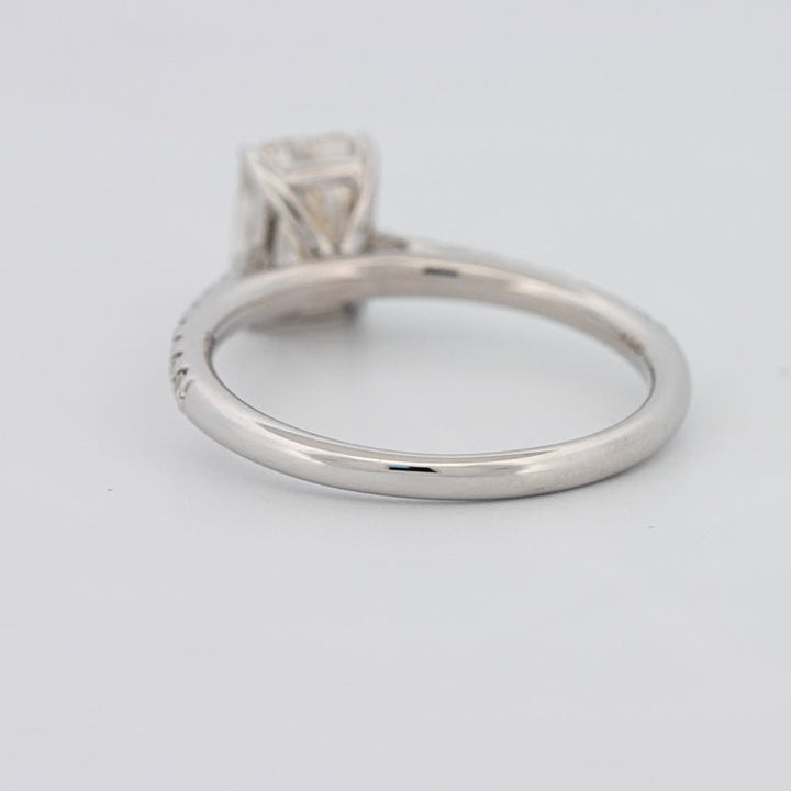 1.50 CT Emerald Cut Solitaire Pavé Ring - ZIZOV DIAMONDS