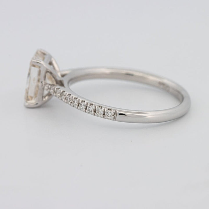 1.50 CT Emerald Cut Solitaire Pavé Ring - ZIZOV DIAMONDS