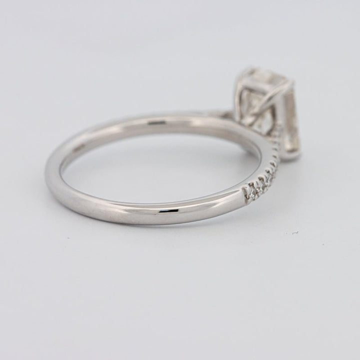 1.50 CT Emerald Cut Solitaire Pavé Ring - ZIZOV DIAMONDS