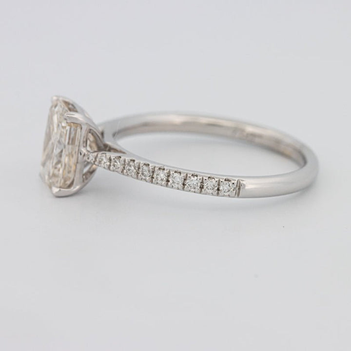 1.50 CT Emerald Cut Solitaire Pavé Ring - ZIZOV DIAMONDS