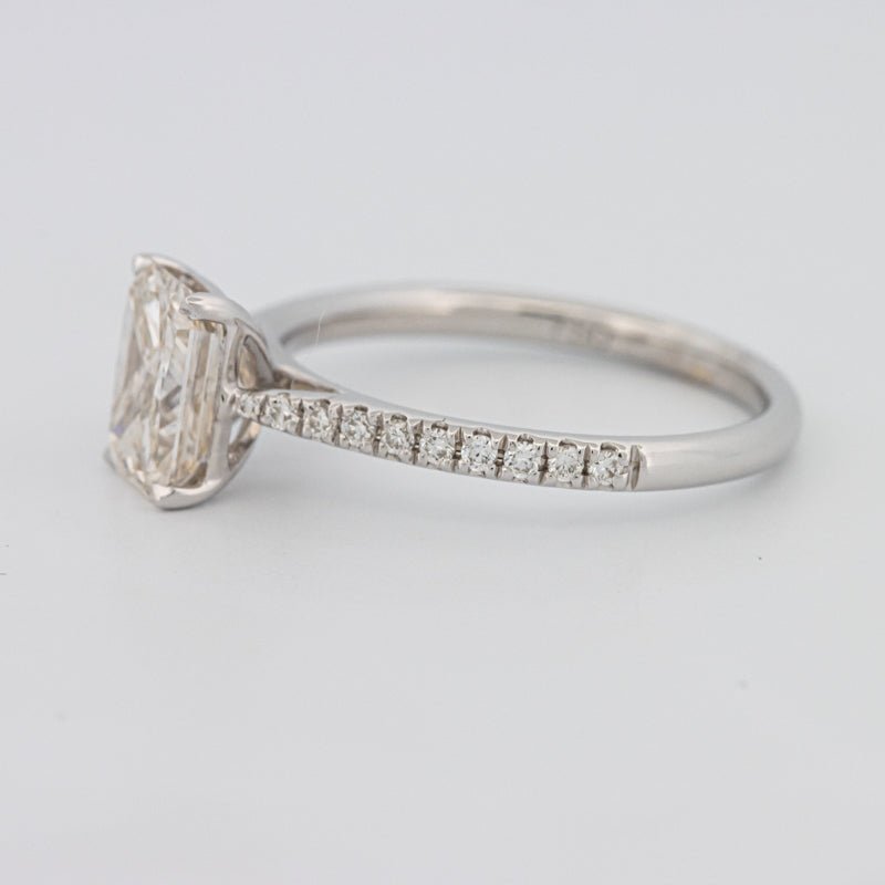 1.50 CT Emerald Cut Solitaire Pavé Ring - ZIZOV DIAMONDS