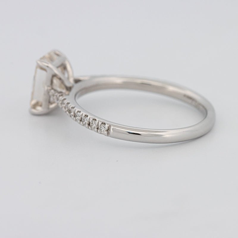 1.50 CT Emerald Cut Solitaire Pavé Ring - ZIZOV DIAMONDS