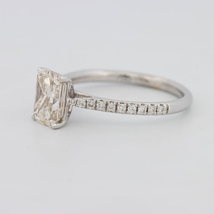 1.50 CT Emerald Cut Solitaire Pavé Ring - ZIZOV DIAMONDS
