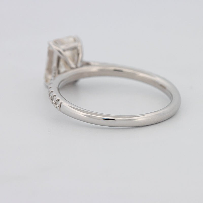1.50 CT Emerald Cut Solitaire Pavé Ring - ZIZOV DIAMONDS