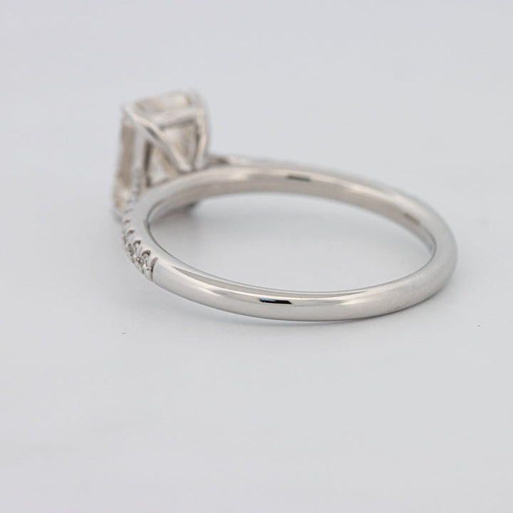 1.50 CT Emerald Cut Solitaire Pavé Ring - ZIZOV DIAMONDS