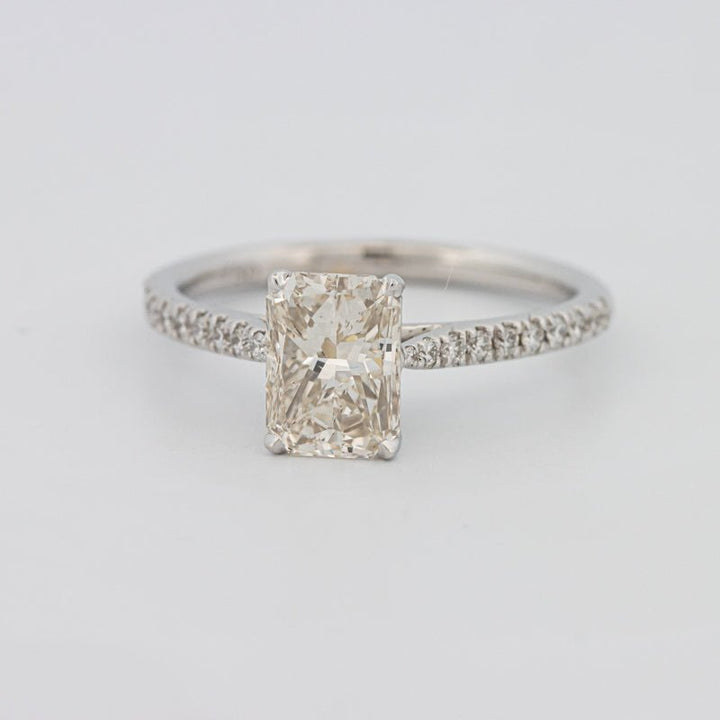 1.50 CT Emerald Cut Solitaire Pavé Ring - ZIZOV DIAMONDS