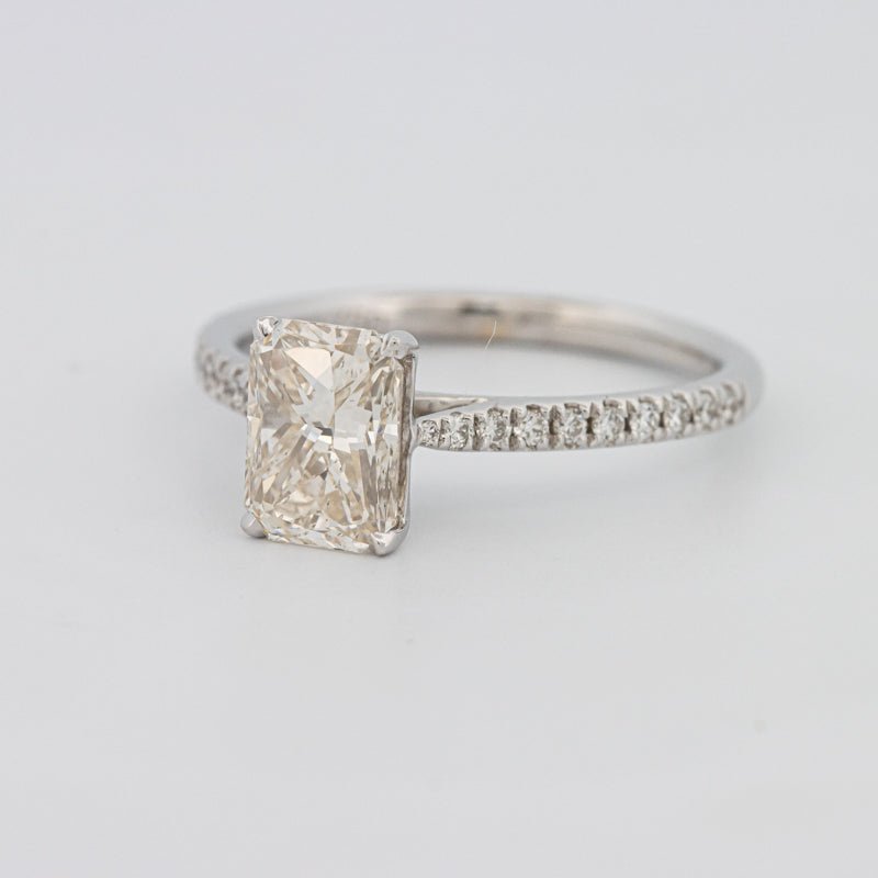 1.50 CT Emerald Cut Solitaire Pavé Ring - ZIZOV DIAMONDS