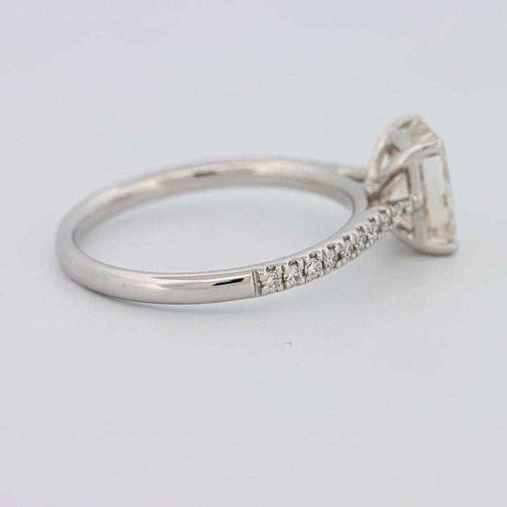 1.50 CT Emerald Cut Solitaire Pavé Ring - ZIZOV DIAMONDS