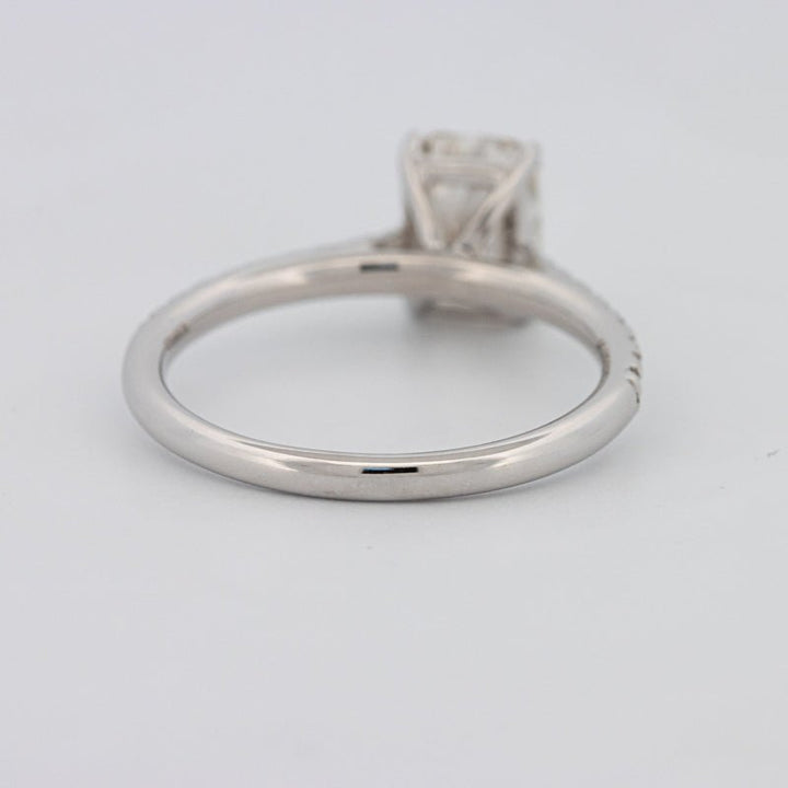 1.50 CT Emerald Cut Solitaire Pavé Ring - ZIZOV DIAMONDS