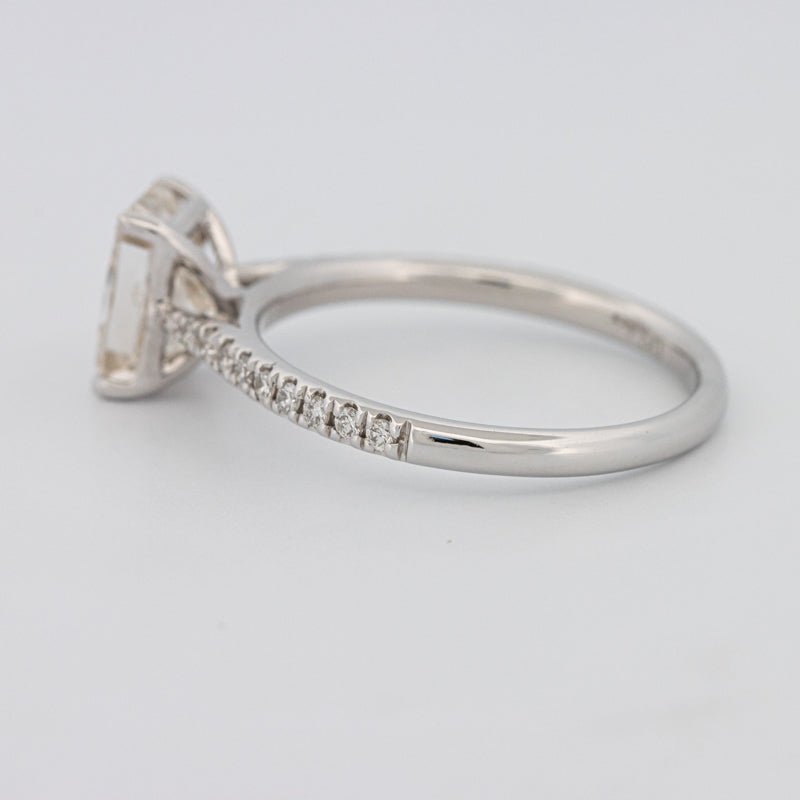 1.50 CT Emerald Cut Solitaire Pavé Ring - ZIZOV DIAMONDS