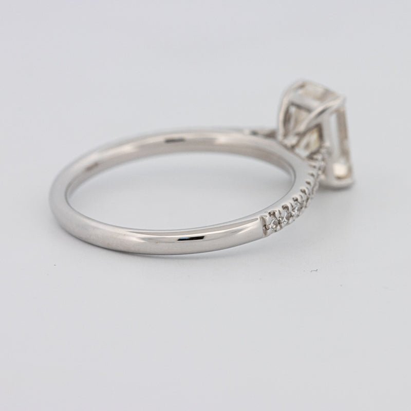 1.50 CT Emerald Cut Solitaire Pavé Ring - ZIZOV DIAMONDS