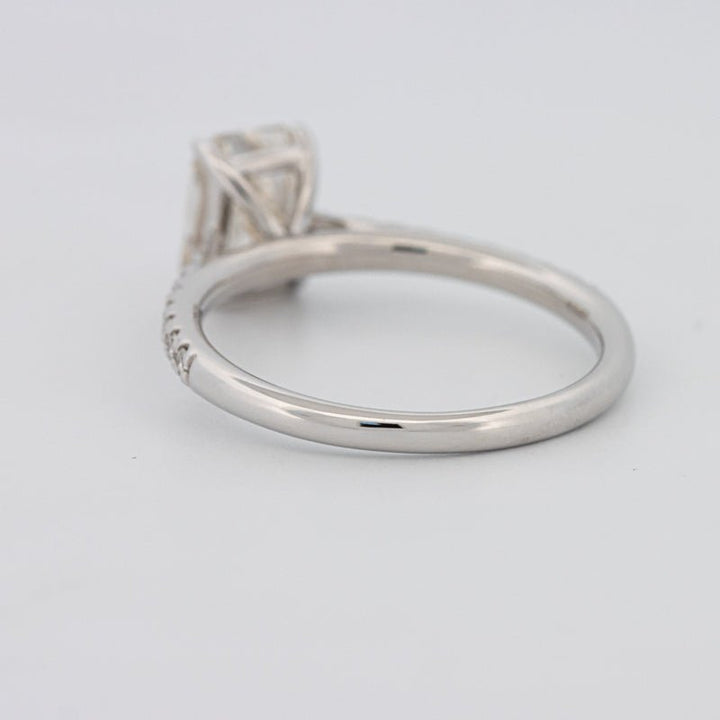 1.50 CT Emerald Cut Solitaire Pavé Ring - ZIZOV DIAMONDS