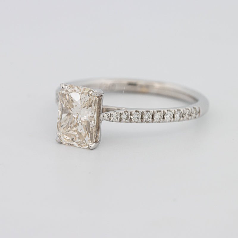 1.50 CT Emerald Cut Solitaire Pavé Ring - ZIZOV DIAMONDS