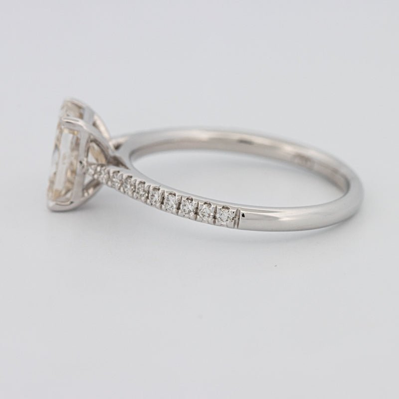 1.50 CT Emerald Cut Solitaire Pavé Ring - ZIZOV DIAMONDS