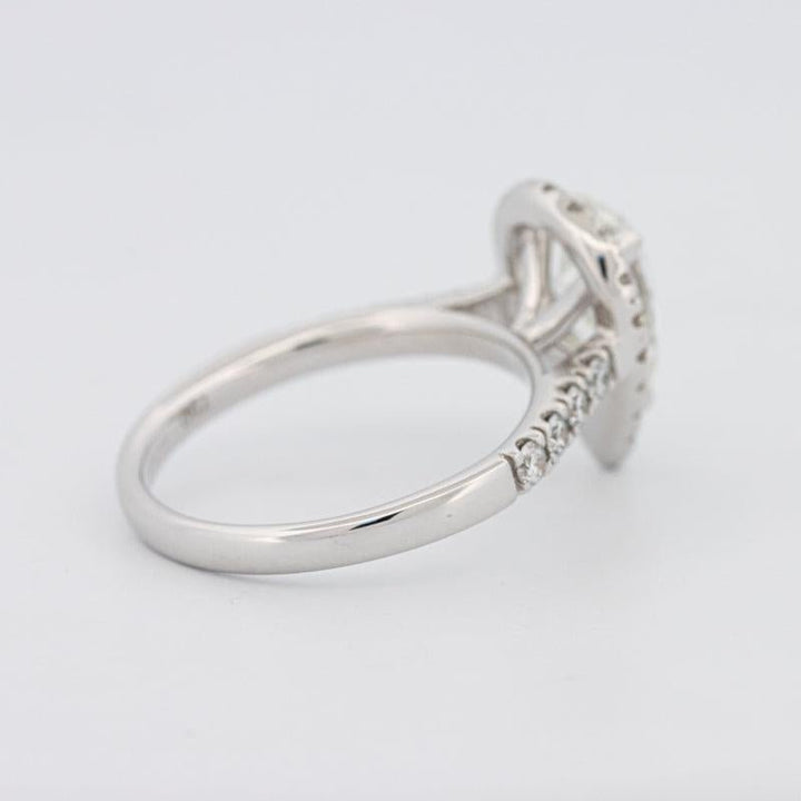 1.50 CT Pear - shape Halo Solitaire - ZIZOV DIAMONDS