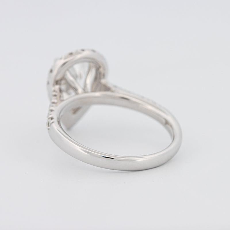 1.50 CT Pear - shape Halo Solitaire - ZIZOV DIAMONDS