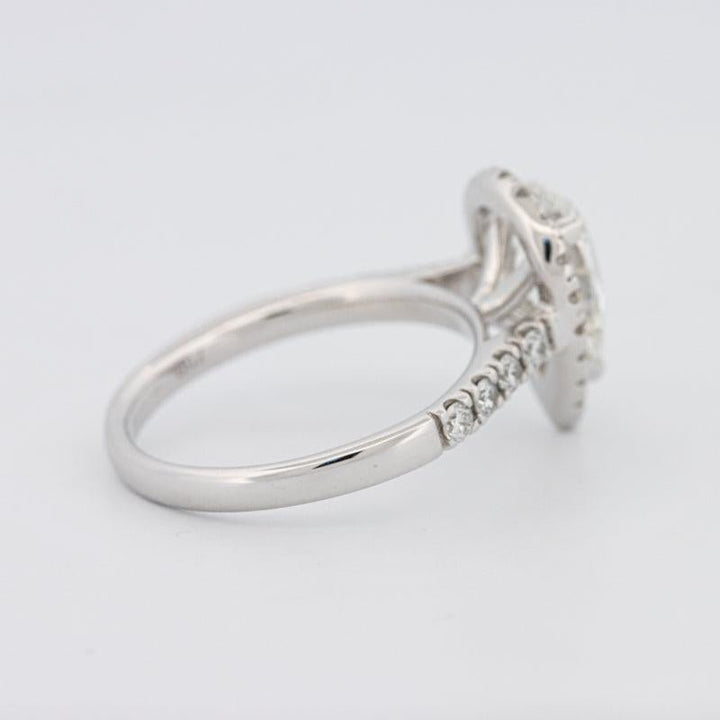 1.50 CT Pear - shape Halo Solitaire - ZIZOV DIAMONDS