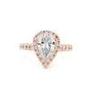 1.50 CT Pear - shape Halo Solitaire - ZIZOV DIAMONDS