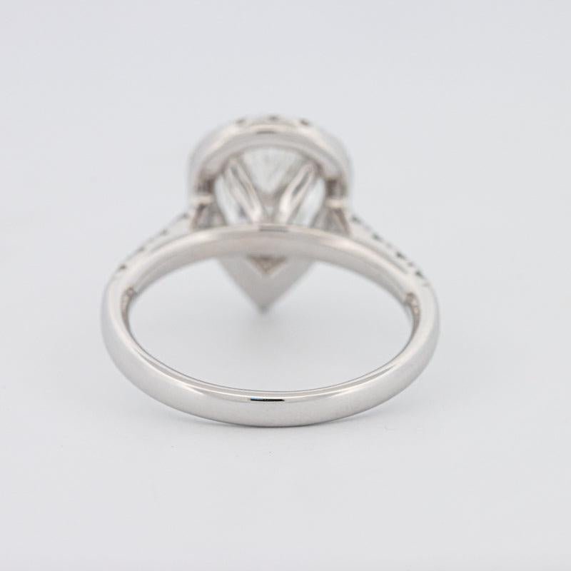 1.50 CT Pear - shape Halo Solitaire - ZIZOV DIAMONDS