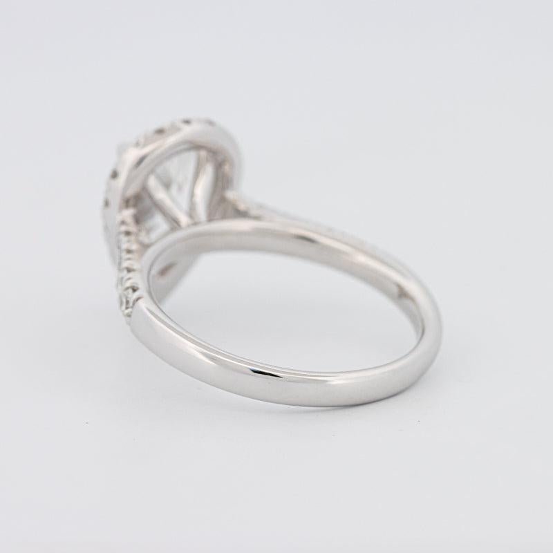 1.50 CT Pear - shape Halo Solitaire - ZIZOV DIAMONDS