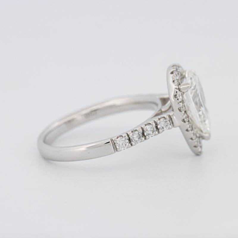 1.50 CT Pear - shape Halo Solitaire - ZIZOV DIAMONDS
