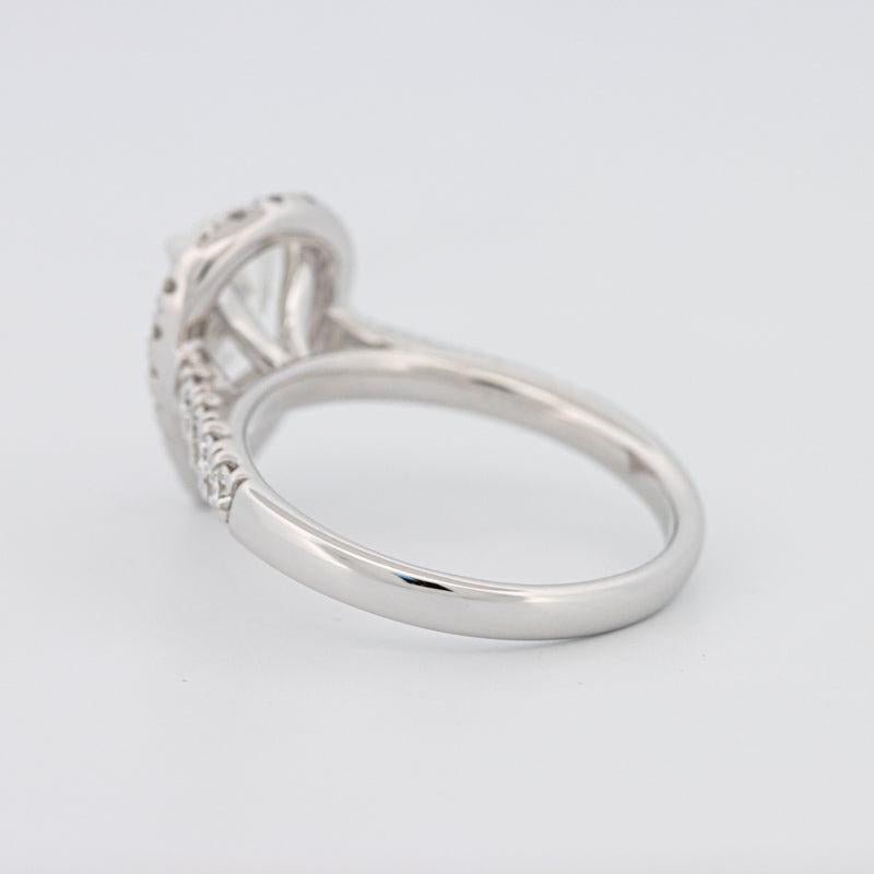 1.50 CT Pear - shape Halo Solitaire - ZIZOV DIAMONDS