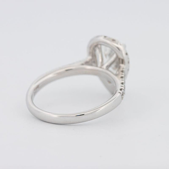 1.50 CT Pear - shape Halo Solitaire - ZIZOV DIAMONDS