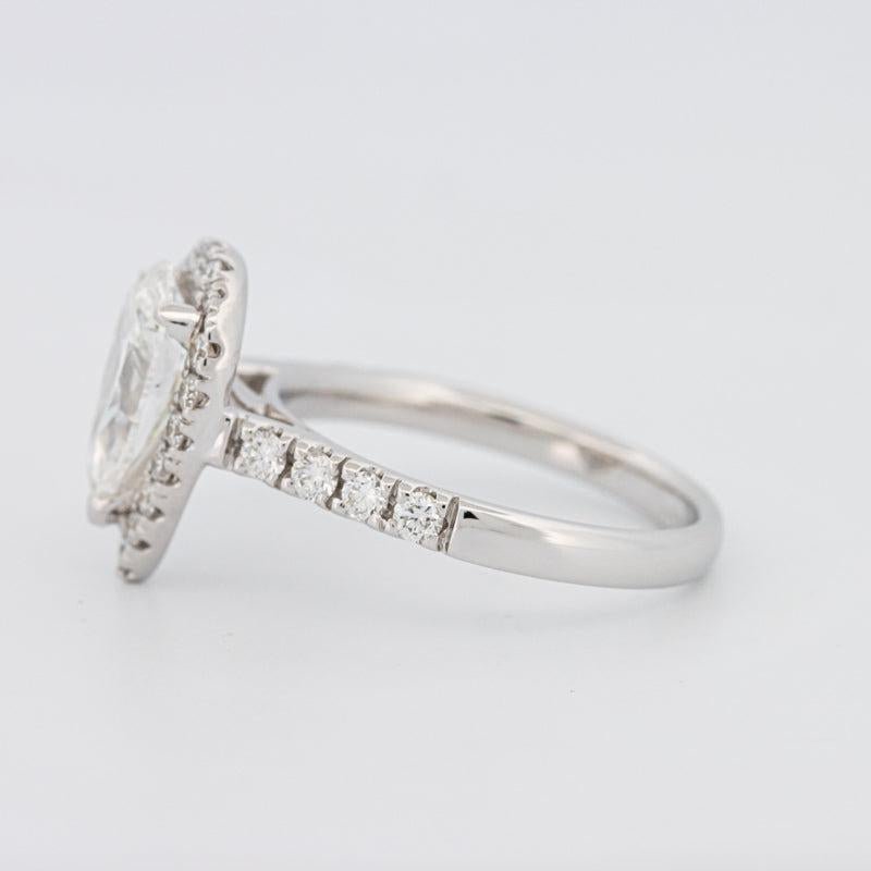 1.50 CT Pear - shape Halo Solitaire - ZIZOV DIAMONDS