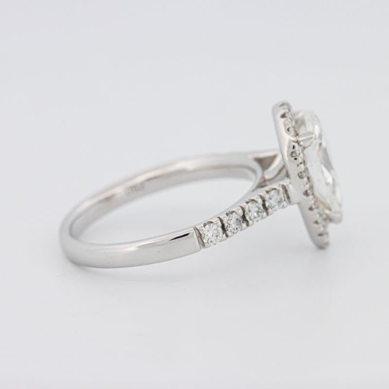 1.50 CT Pear - shape Halo Solitaire - ZIZOV DIAMONDS