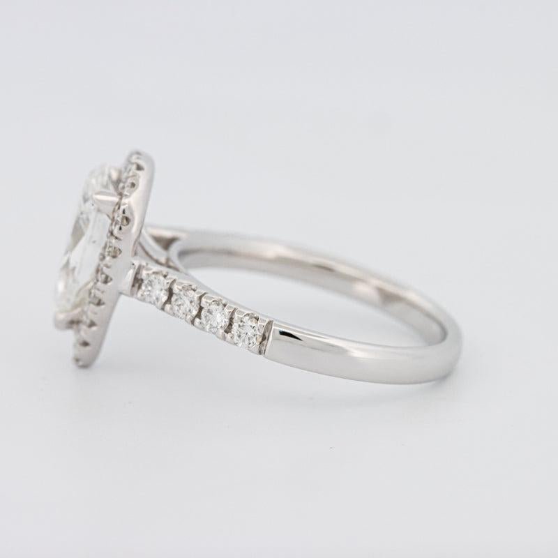 1.50 CT Pear - shape Halo Solitaire - ZIZOV DIAMONDS