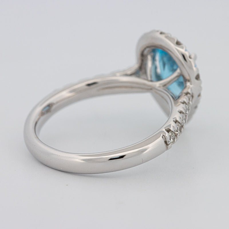 1.50 CT Pear - shape Topaz Halo Ring - ZIZOV DIAMONDS