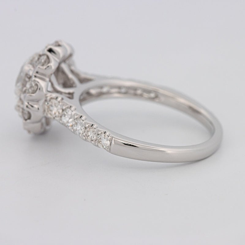 1.50 CT Round Cut Halo Pavé Solitaire (LG) - ZIZOV DIAMONDS